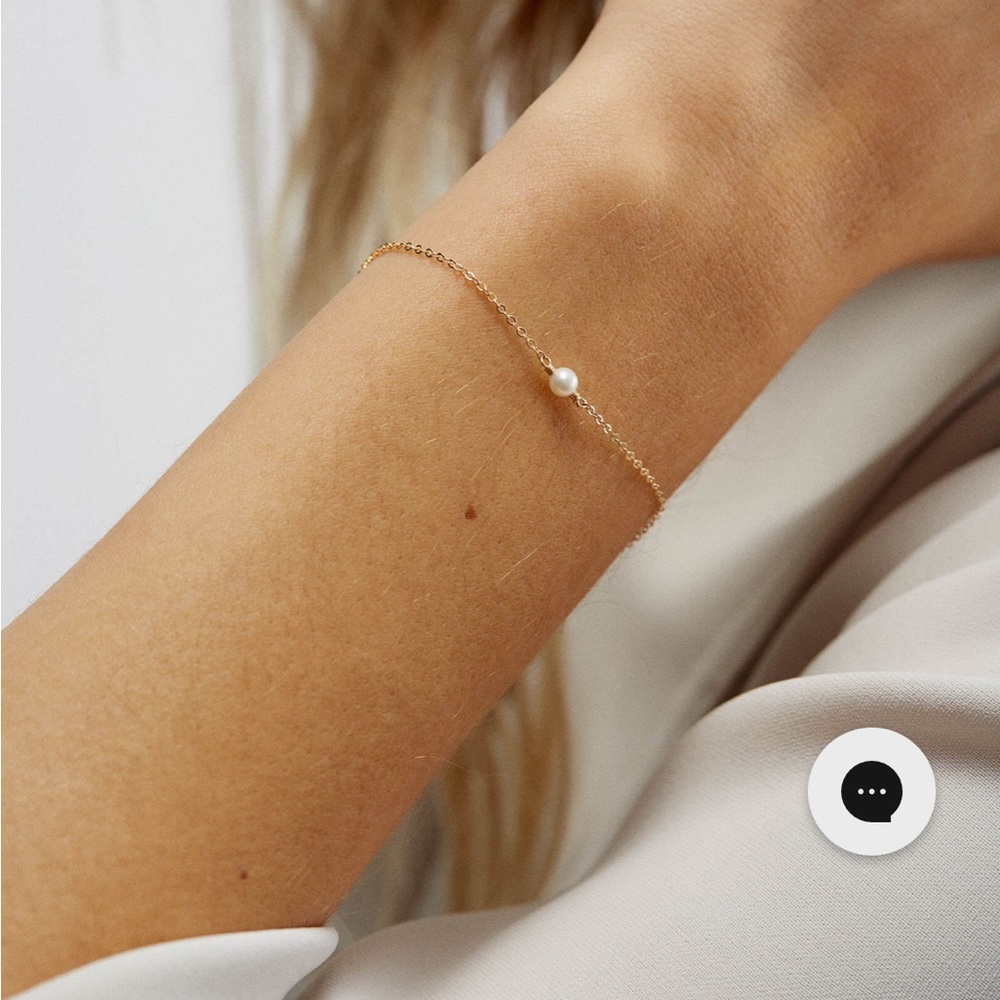 GLDN Pearl Bracelet - 14k solid gold